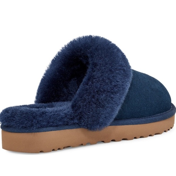 Brand new Authentic Ugg cozy genuine shearling slipper in navy - Picture 7 of 13